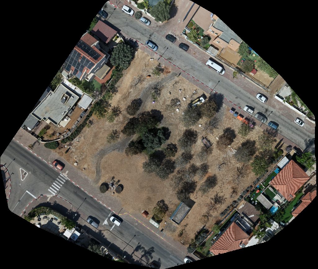 Drone map of Daniel Garden קובי יוצר באהבה Aerial drone map in Gan Yavne, Center District, IL