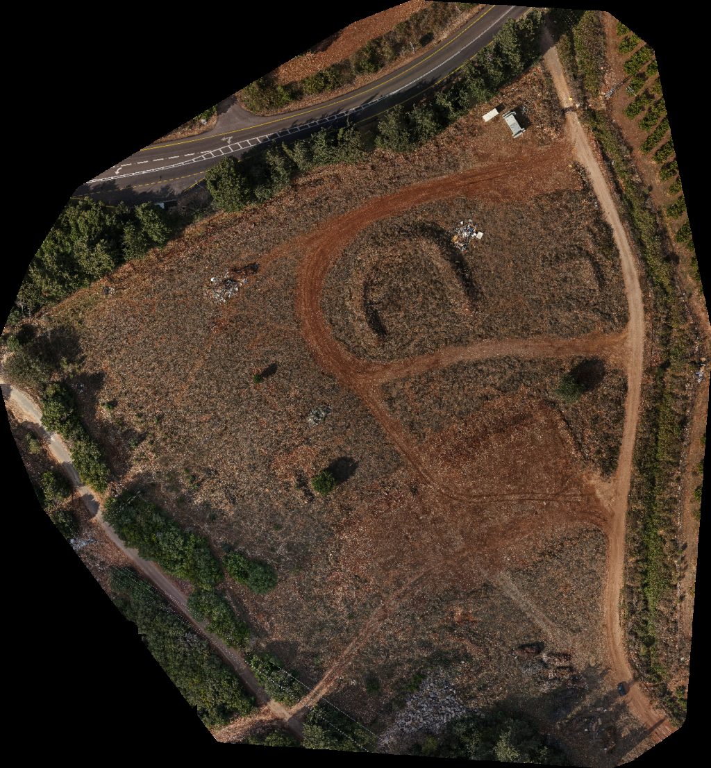 Drone map of Granot HaGalil Intersection מסעף גרנות הגליל in granot hagalil Aerial drone map in Acre, North District, IL