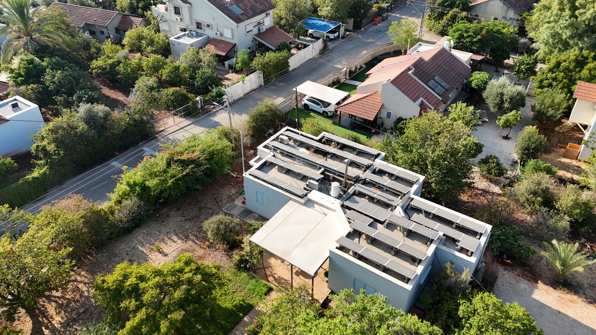 Drone 3d model of רדלר ש ב שווק 87 בע מ Rachel s cabins Aerial drone 3d model in באר טוביה, North District, IL