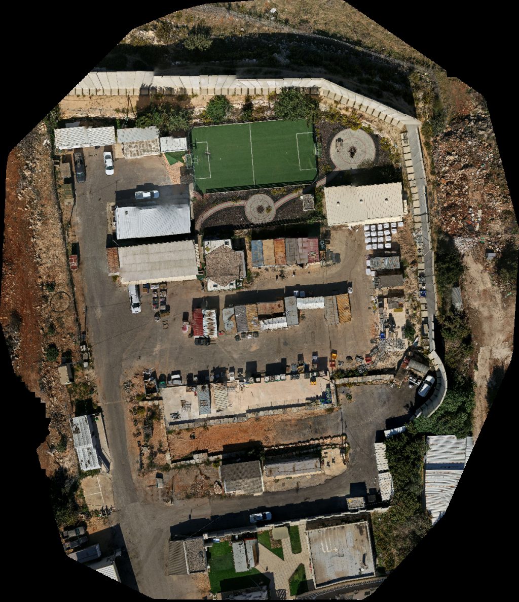 Drone map of מחנה ברעם צימר פיסת בר in shomera camp Aerial drone map in Shomera, North District, IL