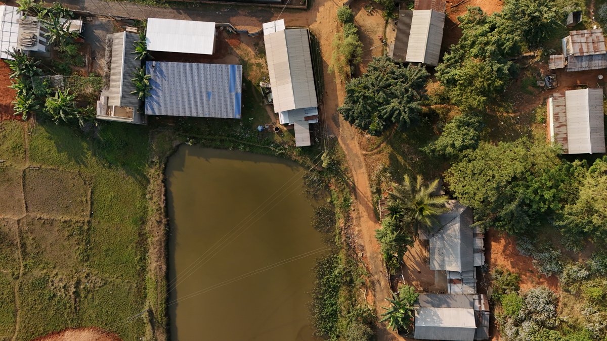 Drone 3d model of Kapil s Peace Villa Vinod VP house in ashok leyland Aerial drone 3d model in Sonai N.C., As, IN