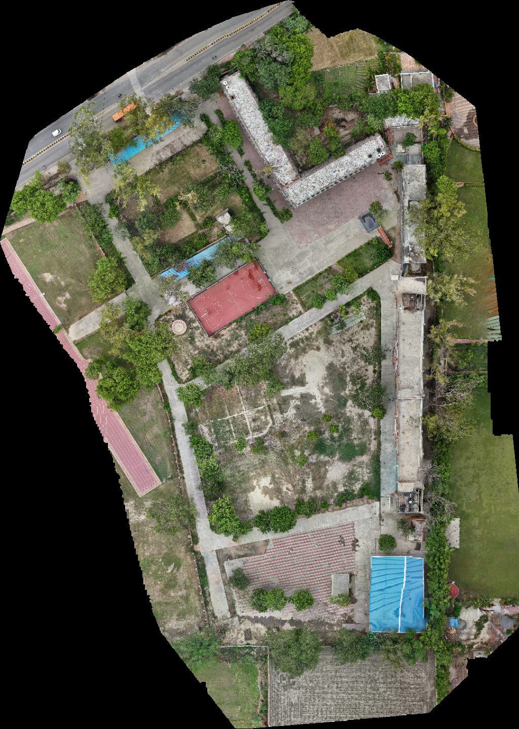 Thumbnail preview for Drone Map of Government Boys Senior Secondary School Bakhtawarpur in Delhi, Dl, India