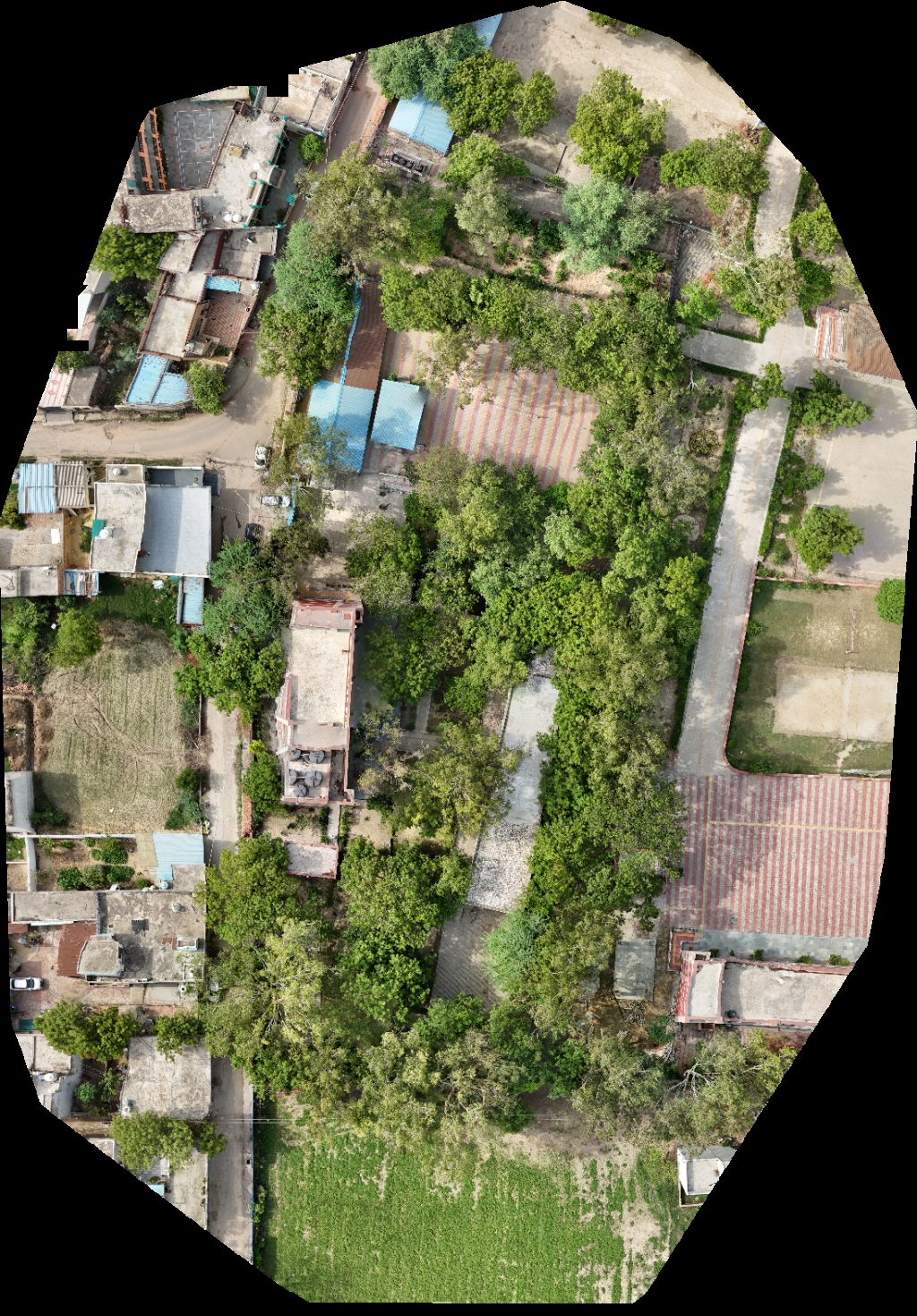 Thumbnail preview for Drone Map of Skv Kair Gyan Deep Vidya Mandir G D V M in Delhi, Delhi, India