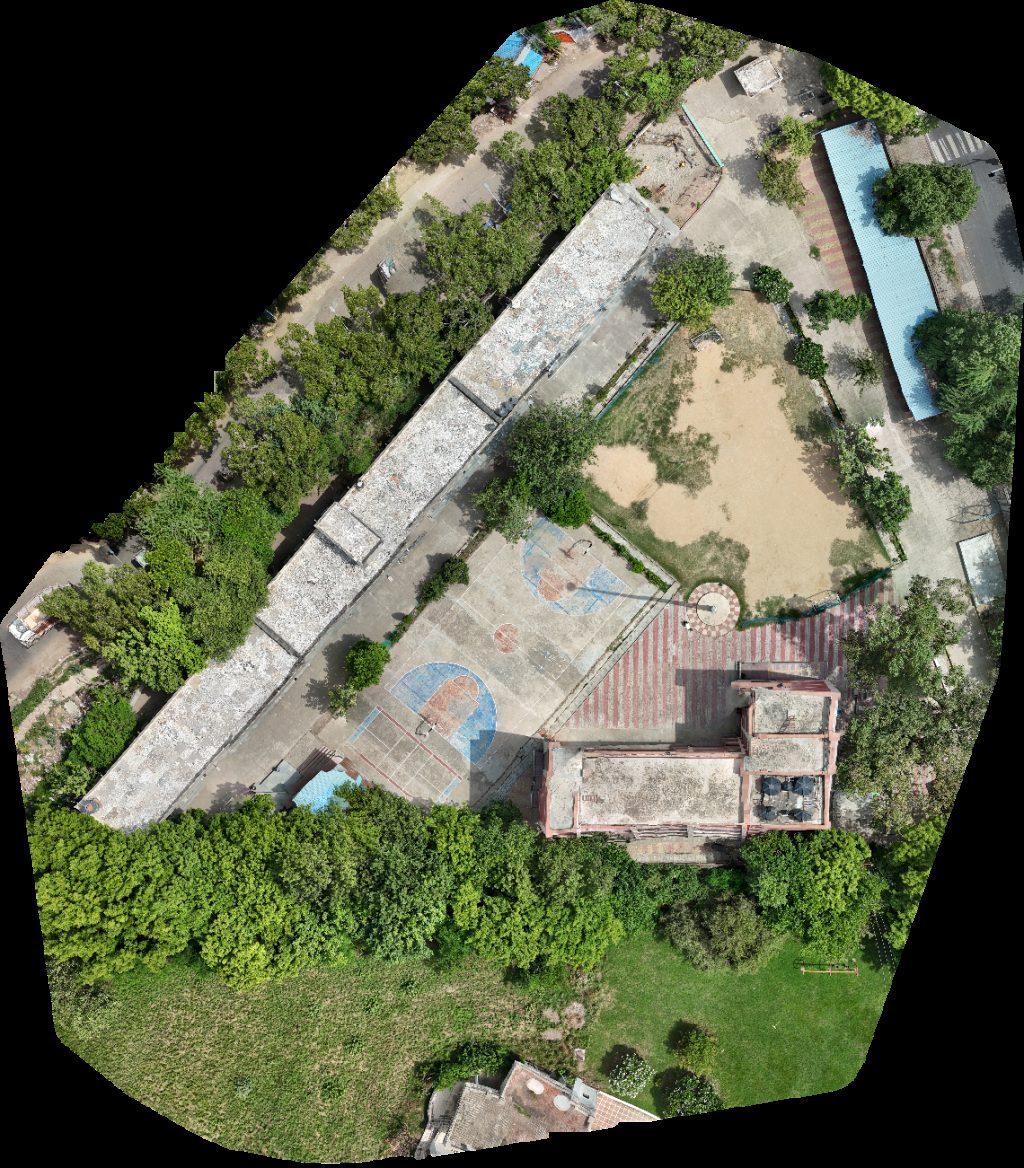 Thumbnail preview for Drone Map of Jhatikara Xing Jhatikra Mod Govt School in Delhi, Delhi, India