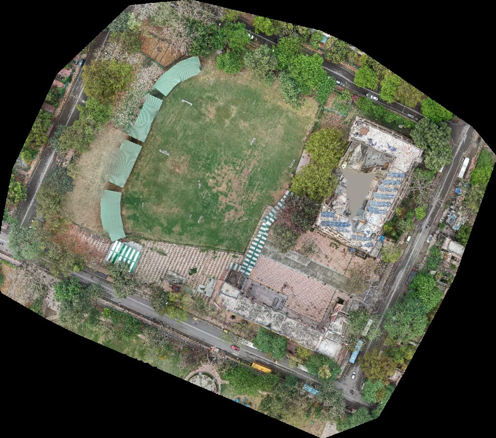 Drone map of Sarvodaya Kanya Vidyalaya BBFS SKV Andrews Ganj in Andrews Ganj Aerial drone map in New Delhi, Dl, IN