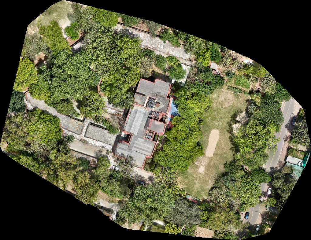 Drone map of Government Co Educational School Laxmi Bai Nagar Govt Ed Senior Secondary in Laxmi Bai Nagar Aerial drone map in New Delhi, Dl, IN