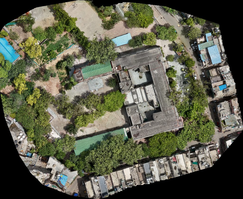 Drone map of Miyawaki Urabn Forest_Malviya Nagar_ Rise Foundation Dr Shivani Jaspal by appointment only in Sarvodaya Kanya Vidyalaya, Hauz Khas 2 Aerial drone map in New Delhi, Dl, IN