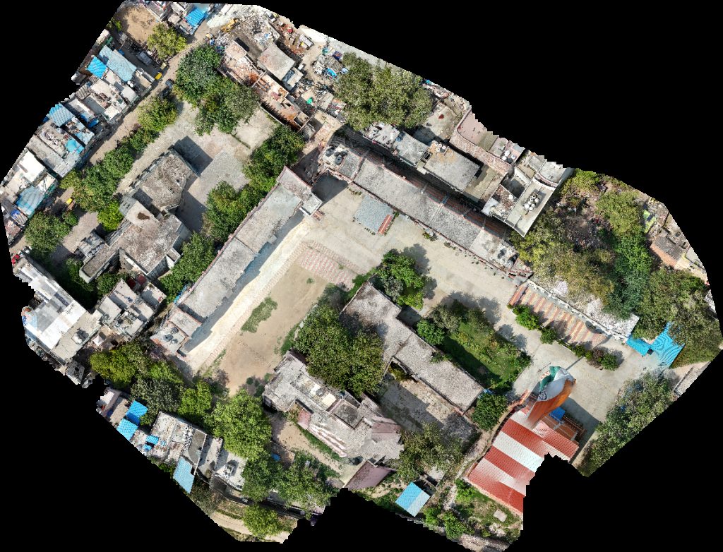 Drone map of Govt Boys Senior Secondary School Aspirant hostel in Shadipur Aerial drone map in New Delhi, Dl, IN