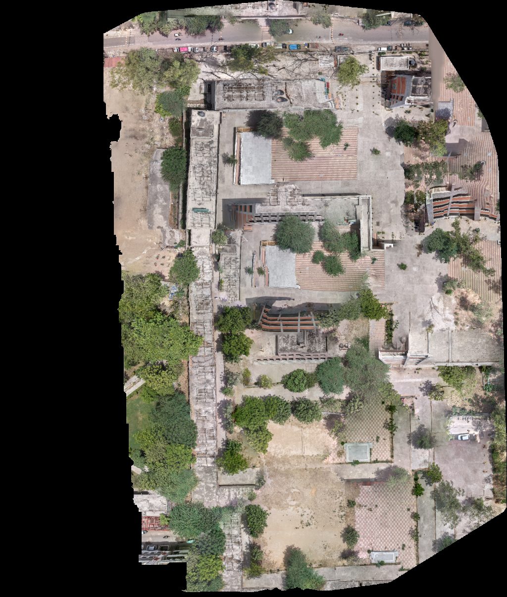 Drone map of Dhaniya mod kosali bypass bhakli2 H S Poultry Farm in farm house Aerial drone map in Kosli, Hr, IN