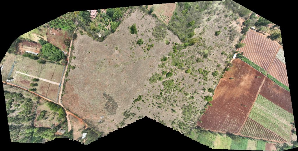Drone map of Kailasa Koteshwar Family Gym farms in Nrithyagram Aerial drone map in Hesaraghatta Grass Farm, Ka, IN