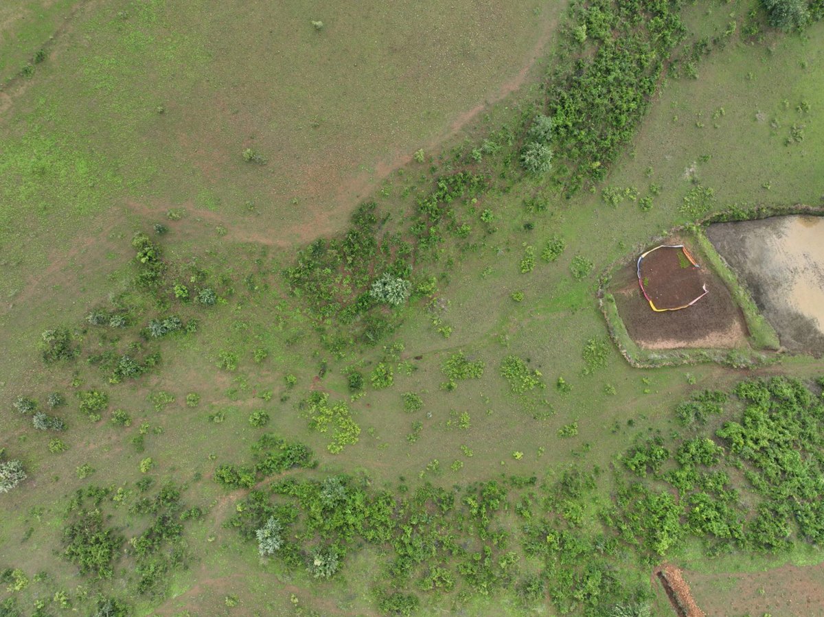 Thumbnail preview for 3D Drone Model of Narmada River Bank नर्मद तट ग ध Awc No 01 Bajag Dindori Mp in Karopani, Madhya Pradesh, India