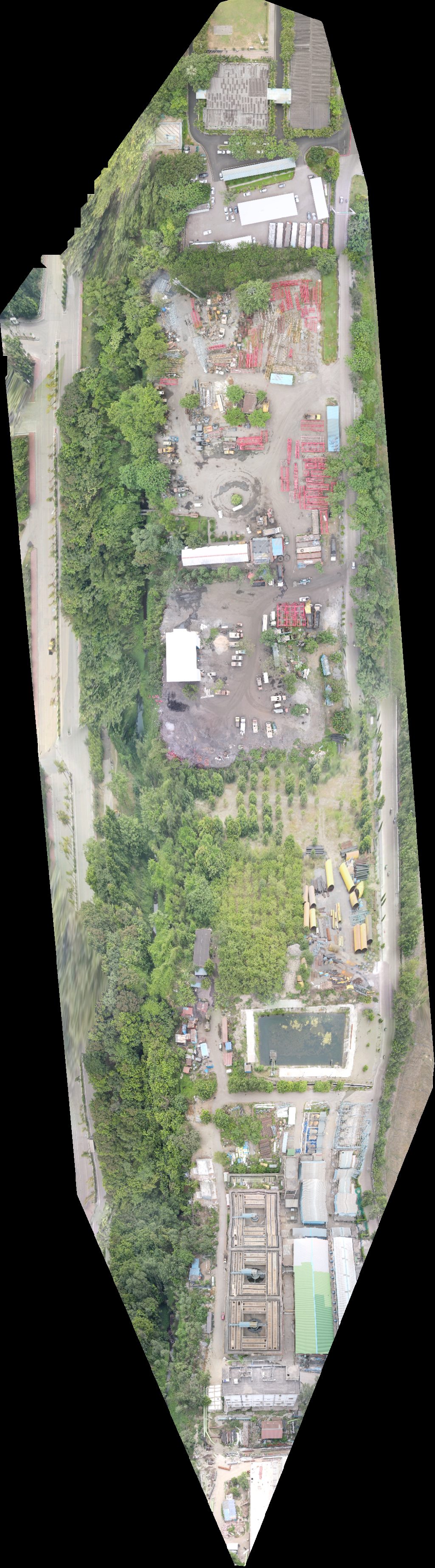Drone map of Jindal Steel Central Fire Station Light Weight Aggregate Plant in jindal steel Aerial drone map in Ramadiha, Od, IN