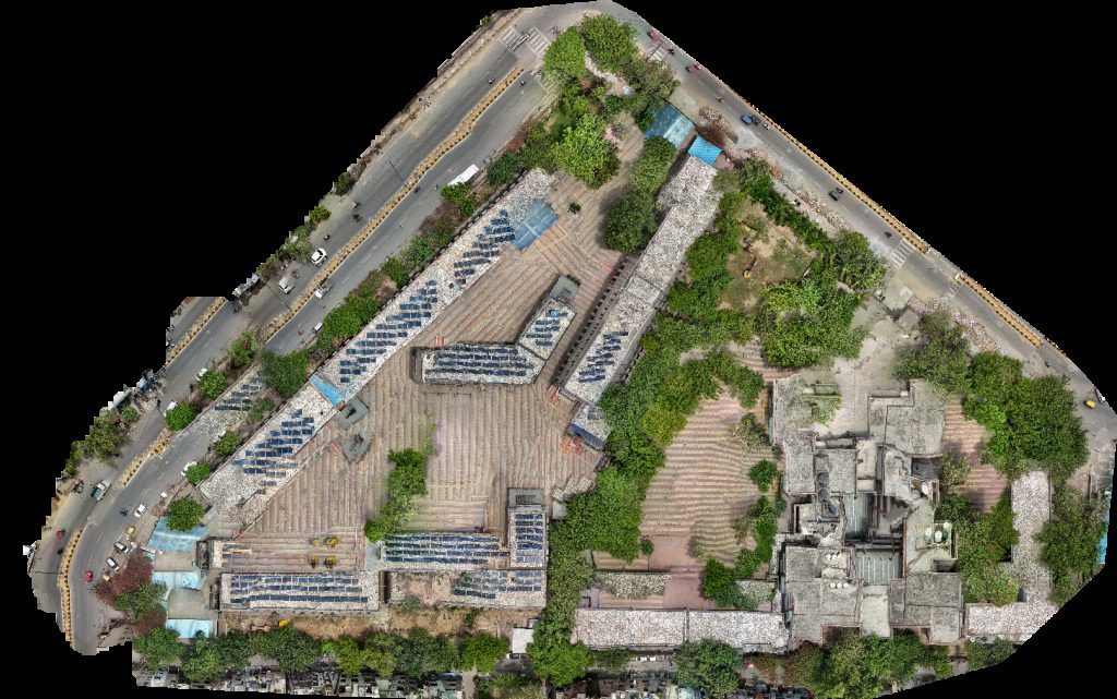 Drone map of Kishan das swami Kumar farming in farm house Aerial drone map in Sujangarh, Rj, IN