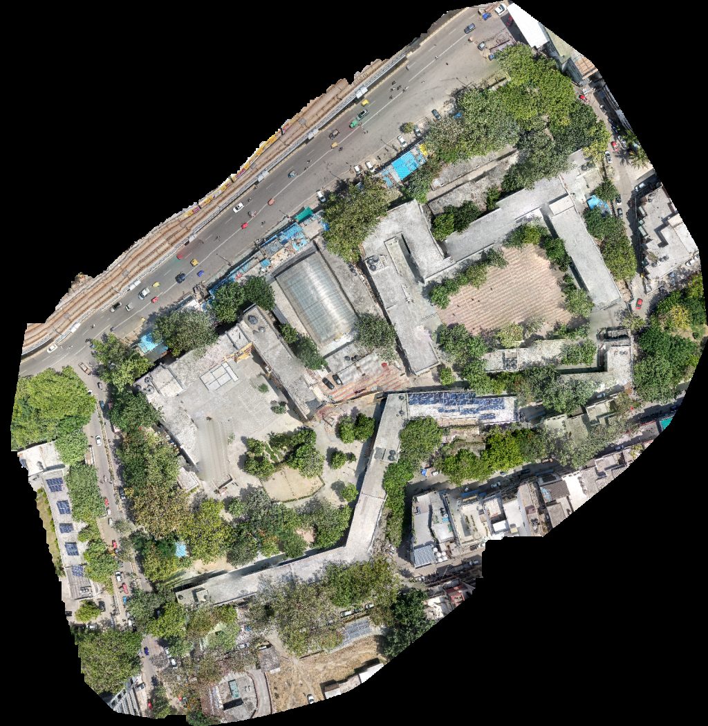 Drone map of न रूर मज कुम र Pipaji Temple in त ंतव स Aerial drone map in Tantwas, Rj, IN