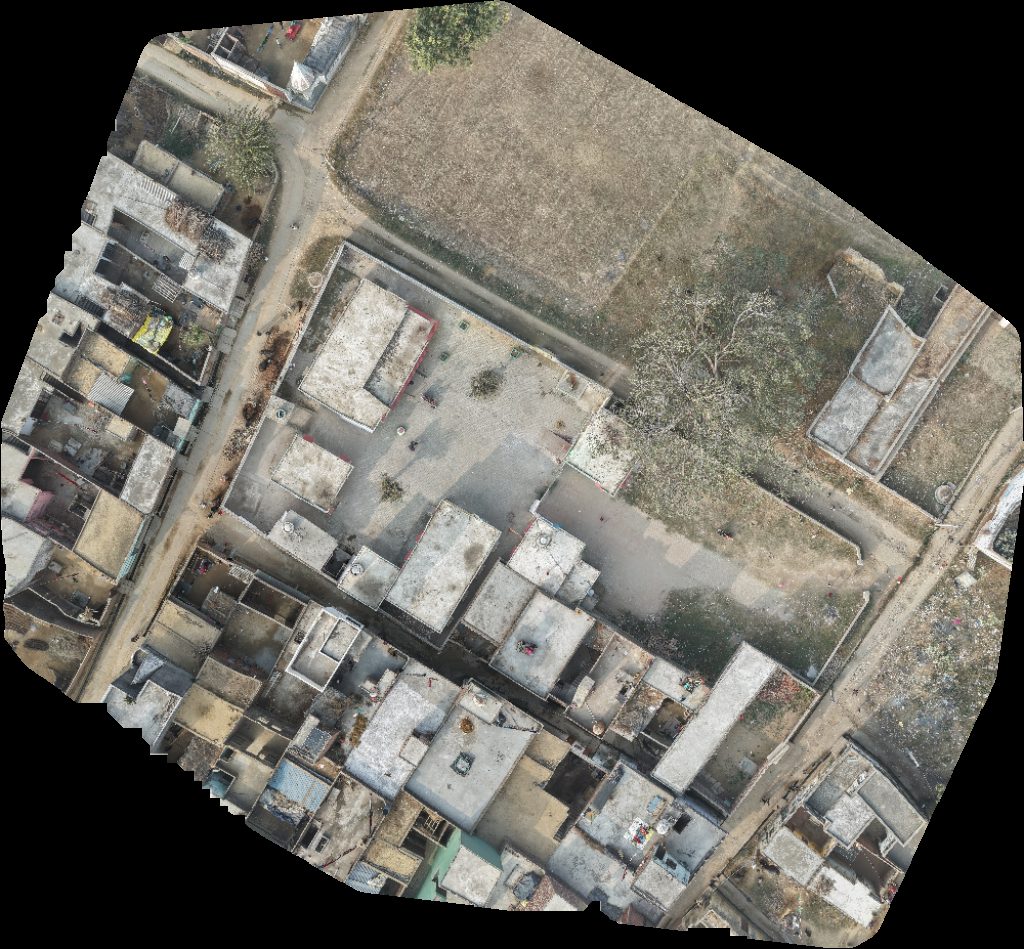 Drone map of nikil Gautam Jagdeesh Singh Niwas in vasu arjun hyundai Aerial drone map in Afzalpur Darawli, Up, IN