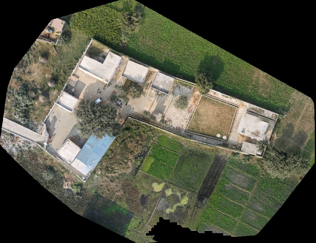 Drone map of Primary School 1 SHREE K S DEGREE COLLEGE Aerial drone map in Asmoli, Up, IN