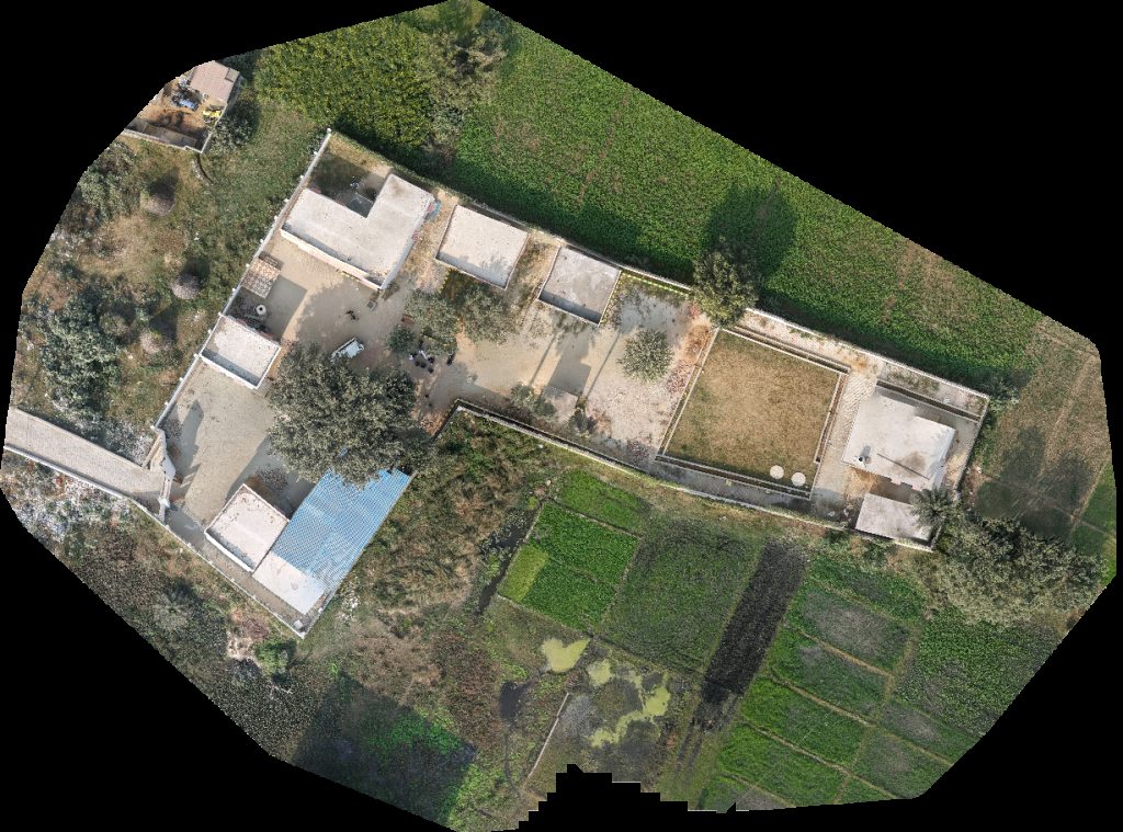 Drone map of Primary School 1 SHREE K S DEGREE COLLEGE Aerial drone map in Asmoli, Up, IN