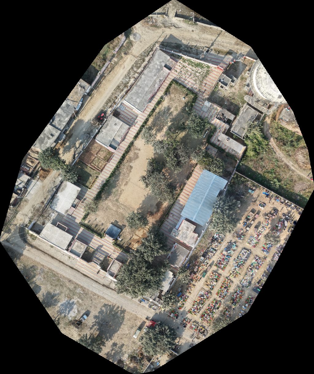 Drone map of Hitesh Kumar Arun prajapati Aerial drone map in Bhartal Sirsi, Up, IN