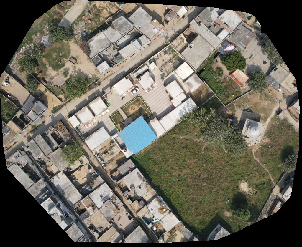 Drone map of र जढल ड टर्जेन्ट प उडर Shaurya General Store in jan sewa kendra Aerial drone map in Bhulawai, Up, IN