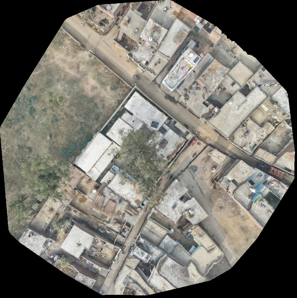 Drone map of Mohd Shuaib Kairana Store Habibi Clinic in प ल Aerial drone map in Bijnor, Up, IN