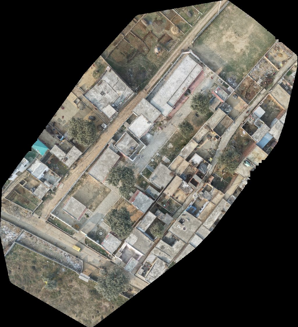 Drone map of Norangi Krishna Clinic in 01 Aerial drone map in Chandausi, Up, IN