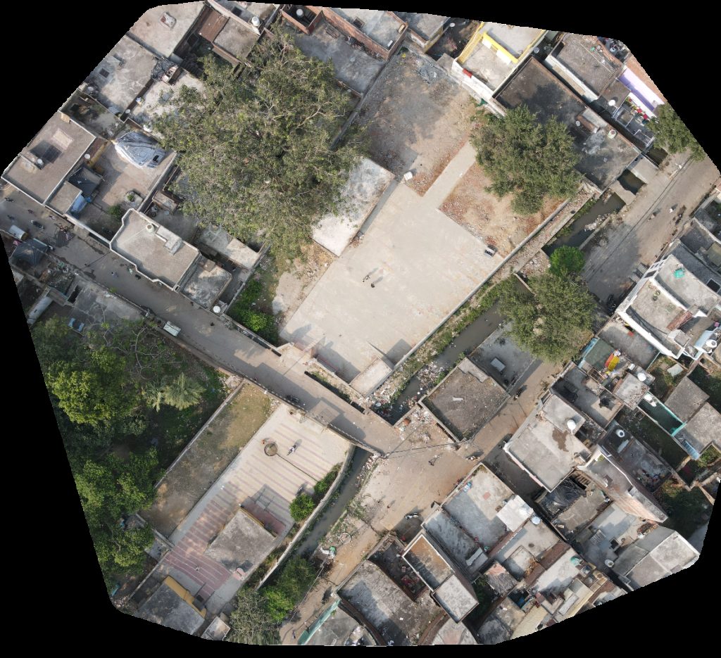 Drone map of Amit Kumar Kashyap दुर्ग देव प्र थम क व द्य लय in Avas Vikas Colony Aerial drone map in Chandausi, Up, IN