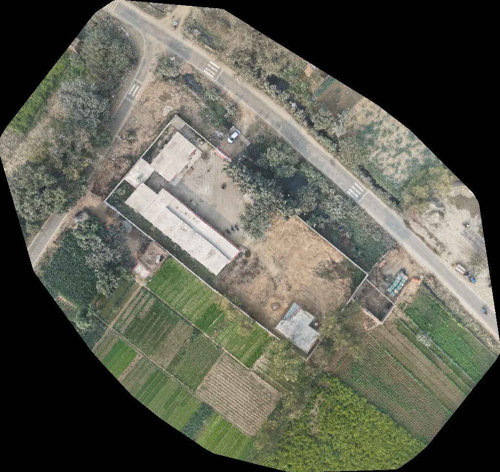 Drone map of Bhatanagar Pathology Lab Maa Durga Medical Store in Bhatnagar Pathology Aerial drone map in Chandausi, Up, IN