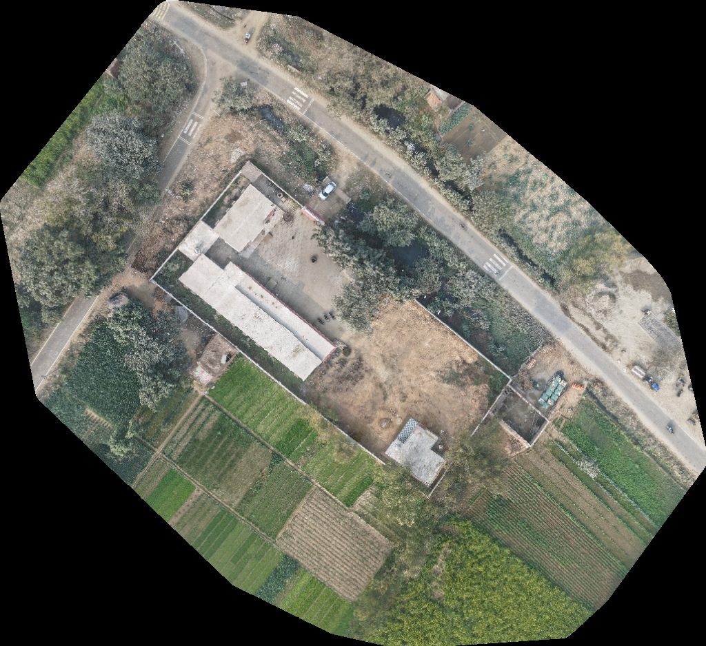 Drone map of Bhatanagar Pathology Lab Maa Durga Medical Store in Bhatnagar Pathology Aerial drone map in Chandausi, Up, IN