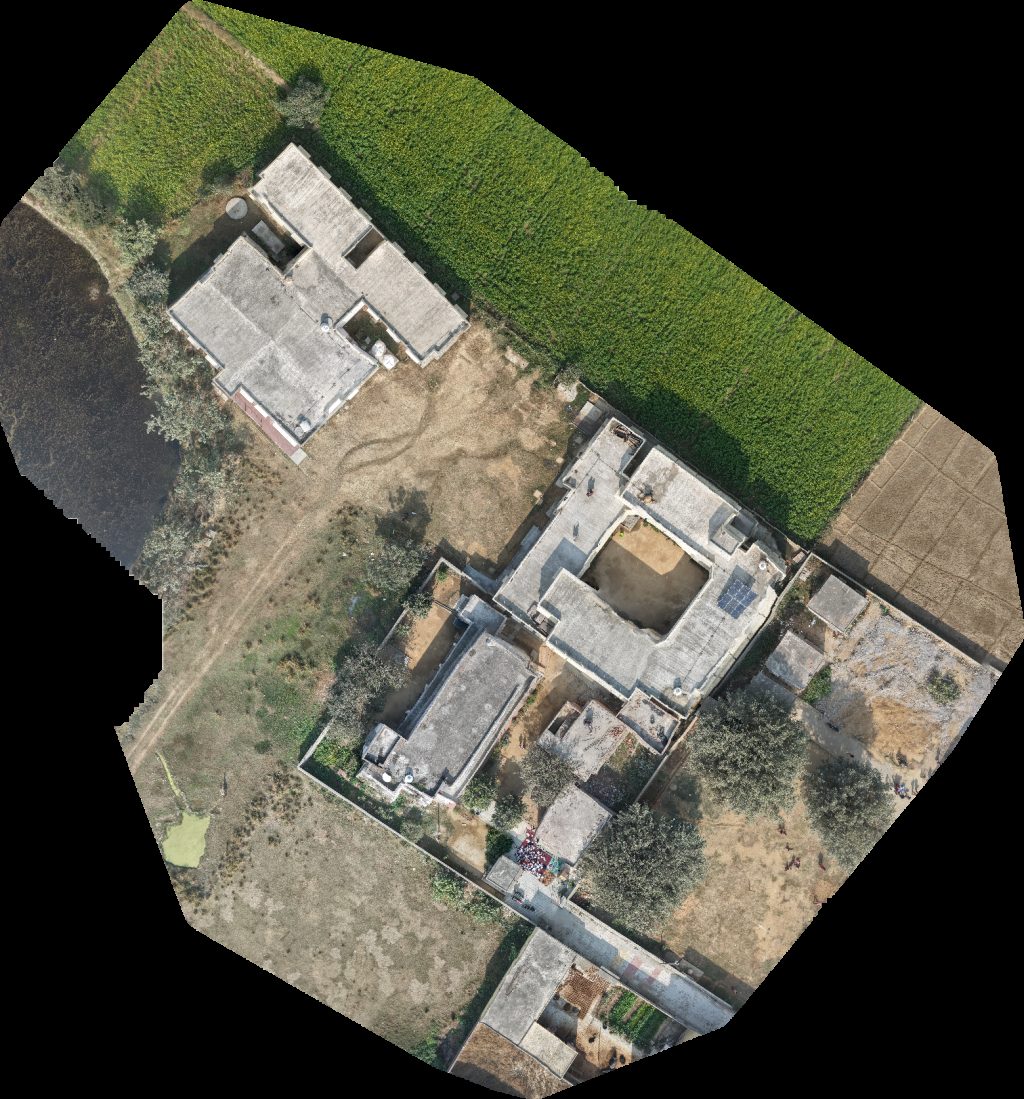 Drone map of Kasturba Gandhi Awasiya Balika Vidyalaya Purva Madhyamik in khera khas Aerial drone map in Chandausi, Up, IN