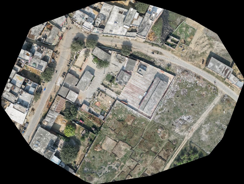 Drone map of Aarushi Electronics Rajveer sweet in Primary School Aerial drone map in Hazratnagar Garhi, Up, IN
