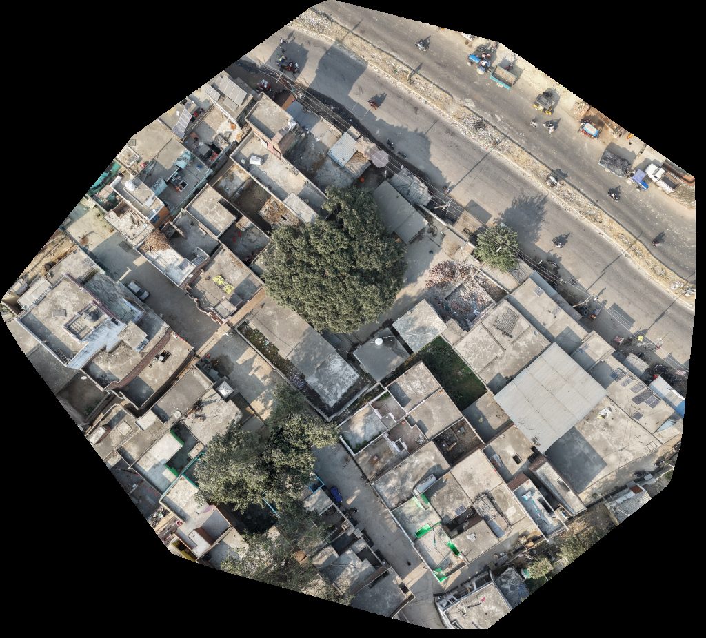 Drone map of My sweet House Bala Ji in Thana Aerial drone map in Junawai, Up, IN