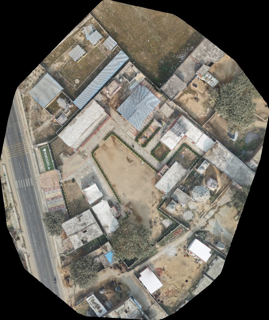 Drone map of Jolly Medical Store Sunil in medical store Aerial drone map in Kisoli, Up, IN