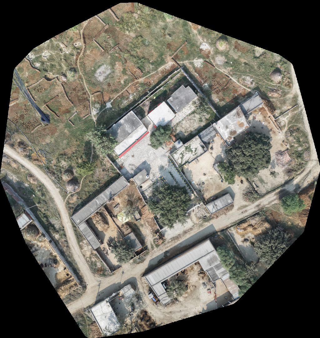 Drone map of एक कत ठ स अपश ष्ट प्रबंधन केन्द्र Rajesh yadav Aerial drone map in Kuhera, Up, IN