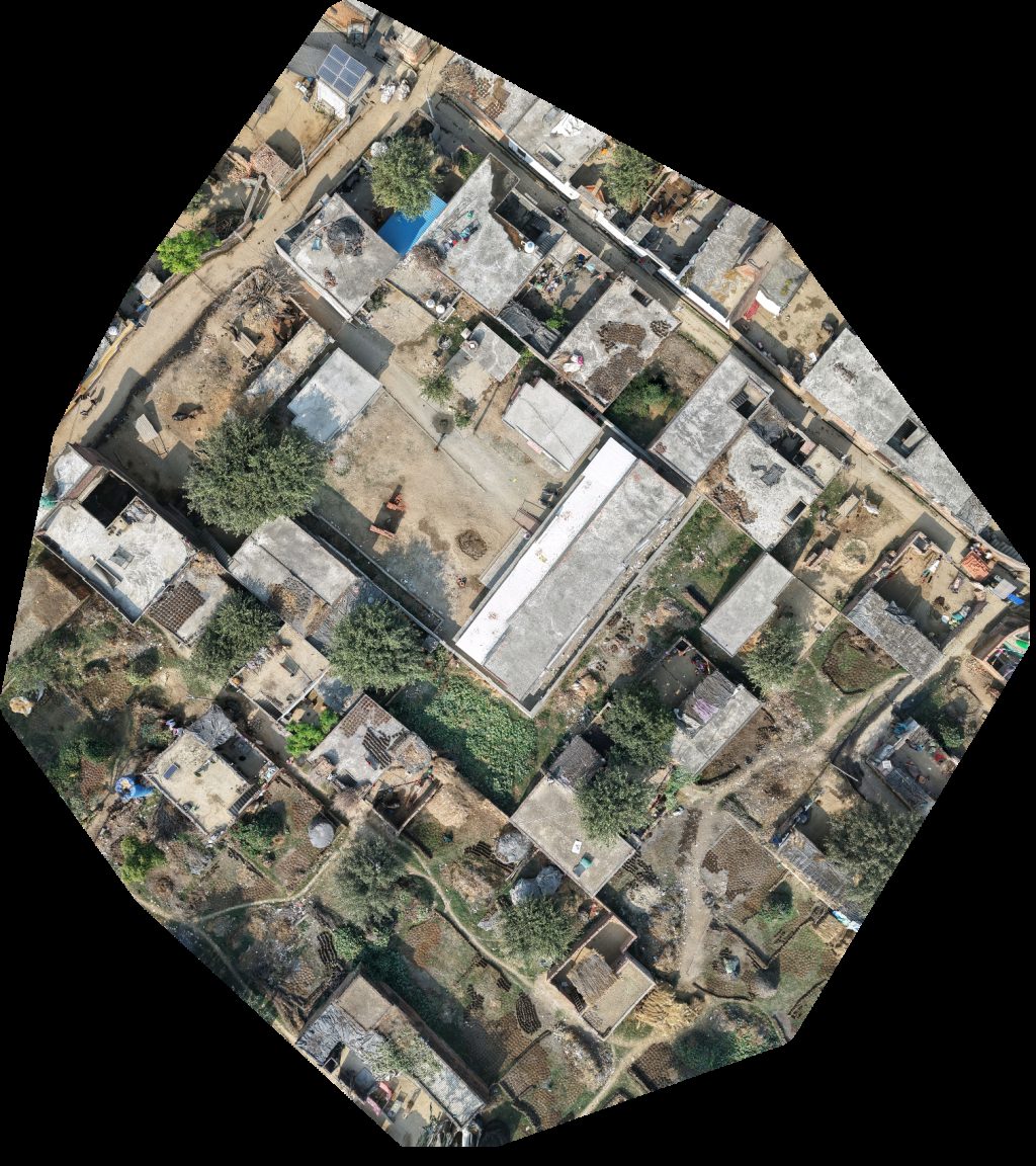 Drone map of Kuldeep sharma Rais pradhan ji Aerial drone map in Mitholi, Up, IN