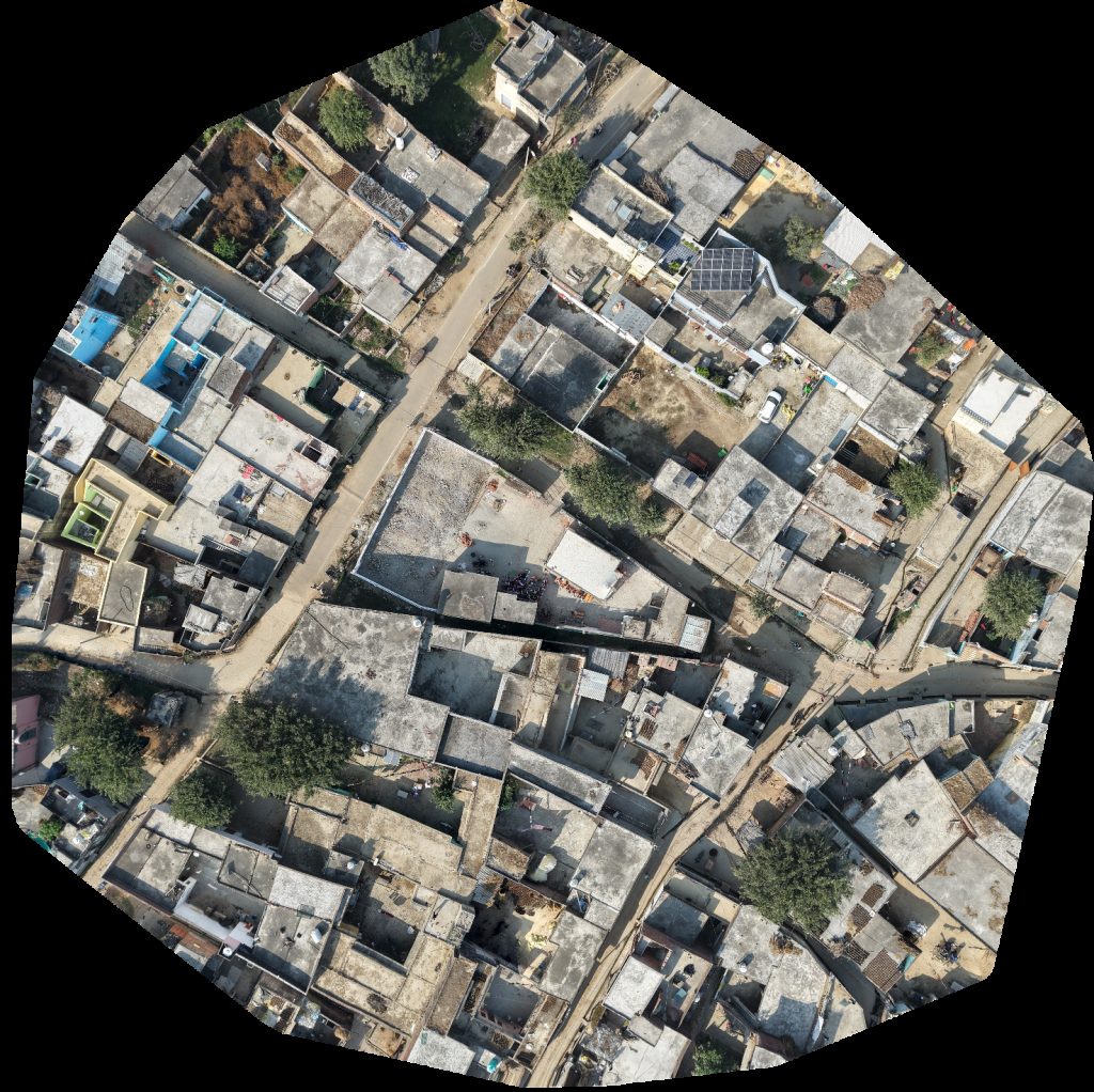 Drone map of Mohd Afzal Mistri Drishti pharmacy Aerial drone map in Mohammadpur Babai, Up, IN