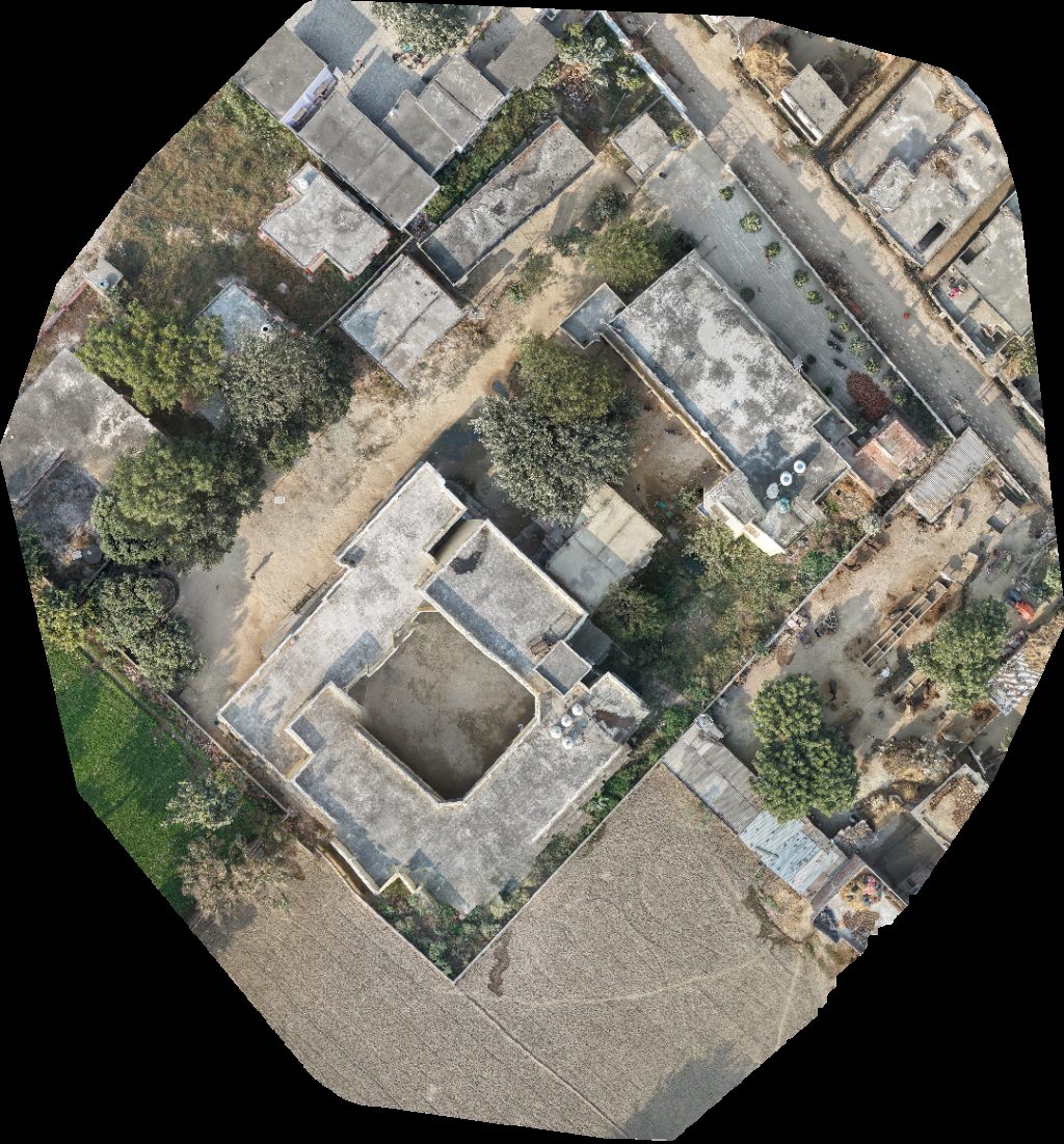 Drone map of Kasturava School Pavsara Primary Aerial drone map in Moradabad Division, Up, IN
