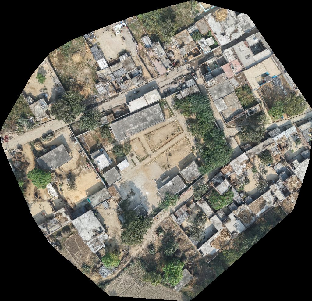Drone map of Uchch Prathmik Vidyalay manakpur sambhal Sharma Kirana store in medical store Aerial drone map in Moradabad Division, Up, IN