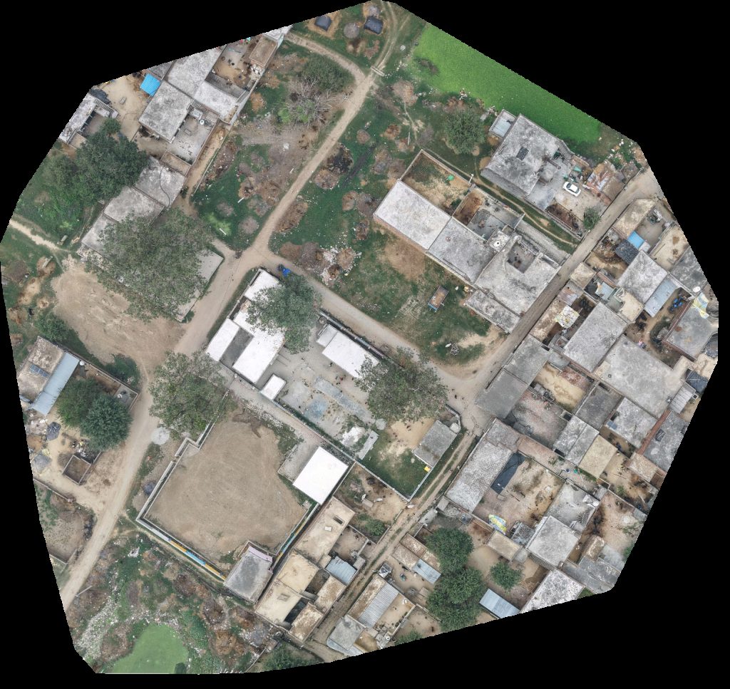 Drone map of Nasim Shiva khad beej bhandaar in Elah Aerial drone map in Orangapur Sileta, Up, IN