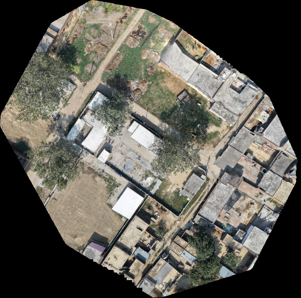 Drone map of Nasim Shiva khad beej bhandaar in Elah Aerial drone map in Orangapur Sileta, Up, IN