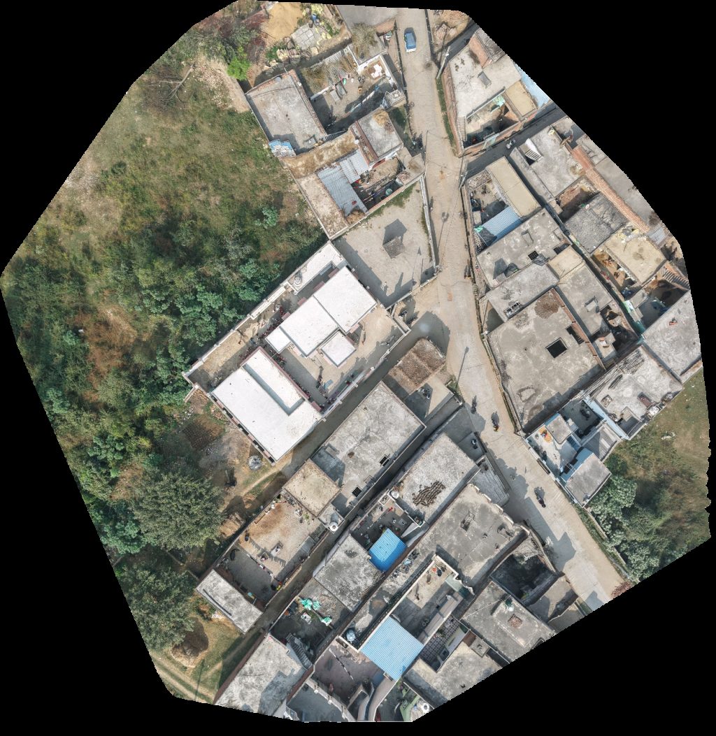 Drone map of Vali Ahmad Nafisul Kirana Store in kirana store Aerial drone map in Pota, Up, IN