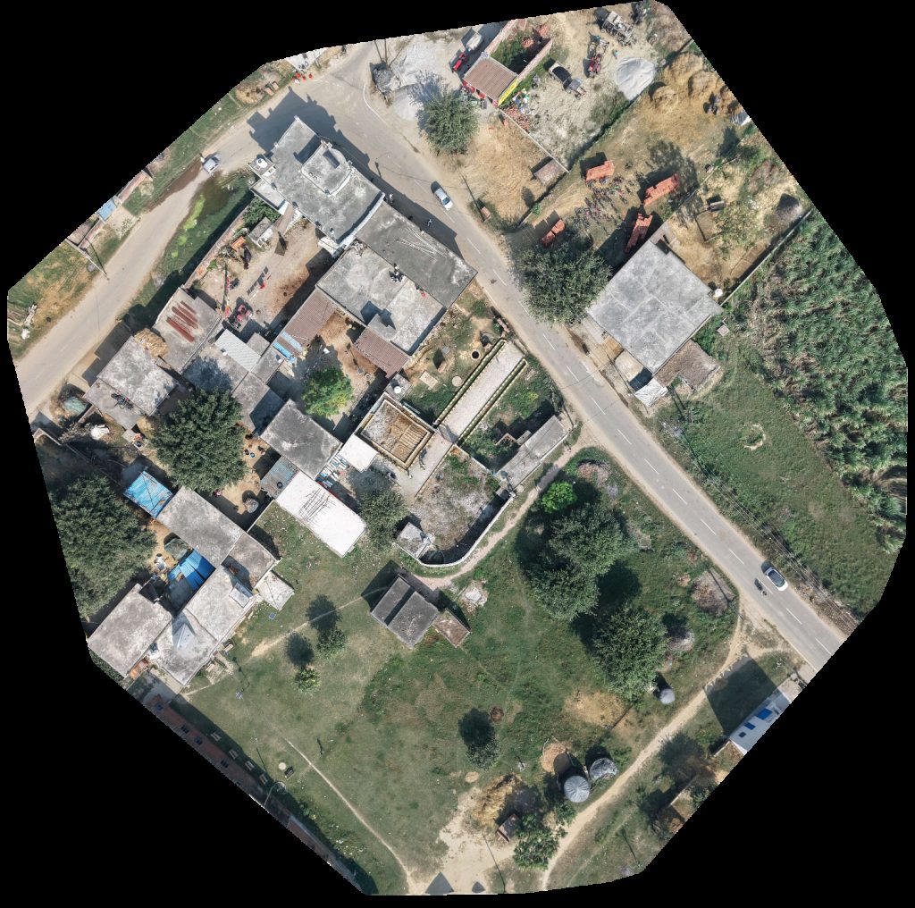 Drone map of Government school Nitiya Medical store in medical store Aerial drone map in Qazibehta, Up, IN