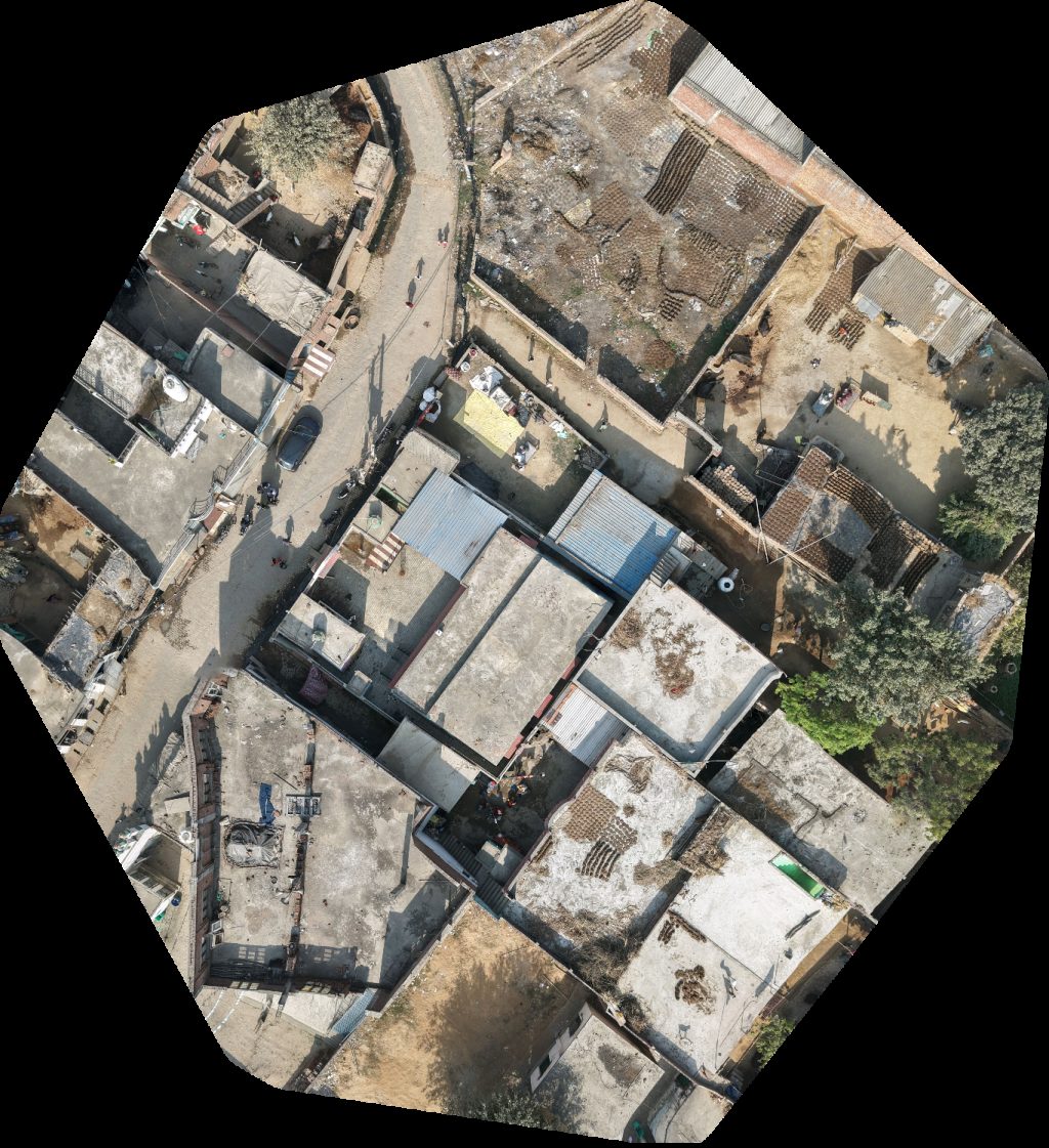 Drone map of फ र ज इलैक्ट्र क्ल्स वर्क्स Nasir Medical Store in medical store Aerial drone map in Rajapur Ghalibpur, Up, IN