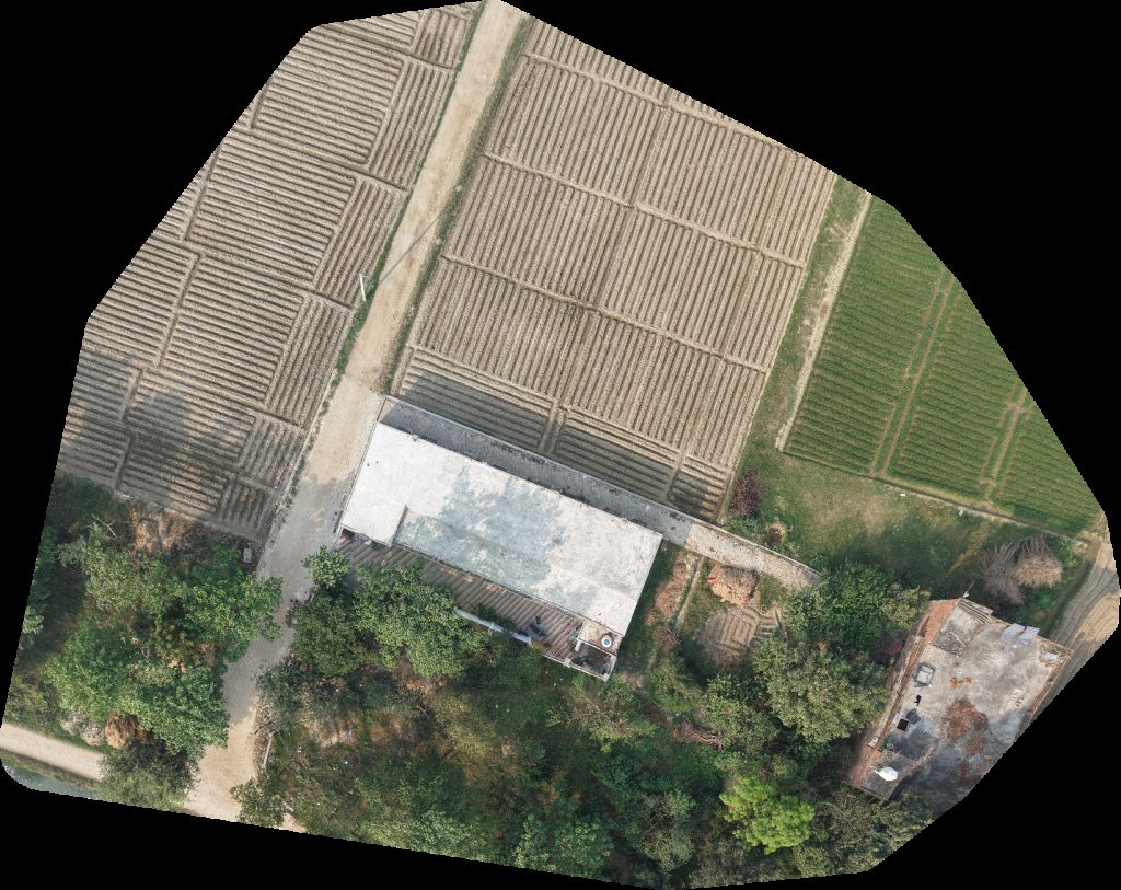 Drone map of Jr High School जून यर ह ई स्कूल in g g s Aerial drone map in Saif Khan Sarai, Up, IN