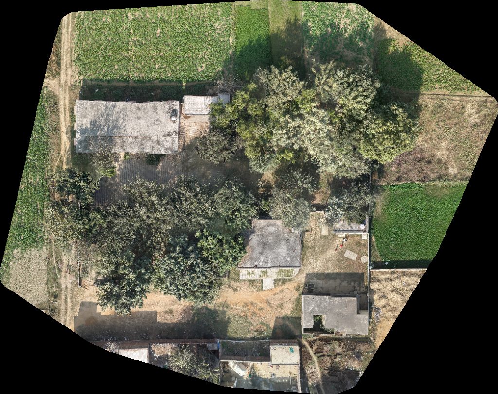 Drone map of Junior High School Max medical agency in medical agency Aerial drone map in Salarpur Kalan, Up, IN