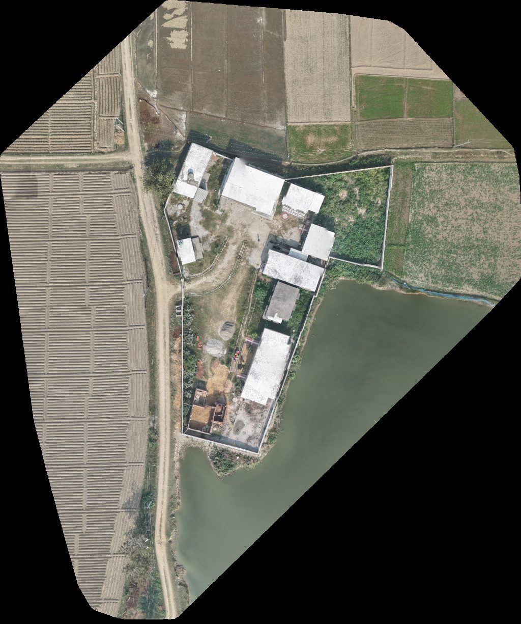 Drone map of Rohit Kirana Store Daksh Clinic in Bhamraua Aerial drone map in Sambhal, Up, IN