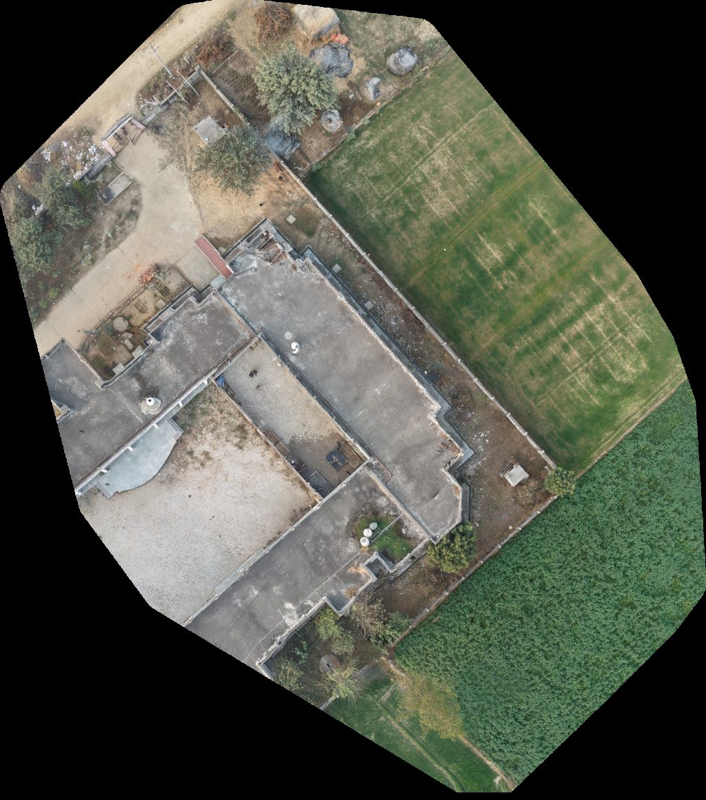 Drone map of र जक य कन्य इंटर क लेज स रंगपुर Sumit yadav in स रंगपुर Aerial drone map in Sambhal, Up, IN