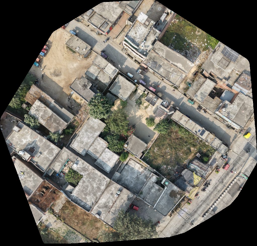 Drone map of Junior High School Farhat Shop Aerial drone map in Sirsi, Up, IN