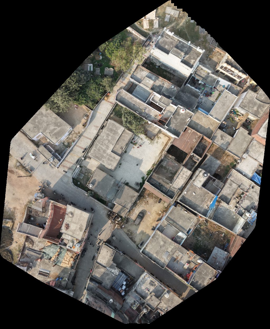 Drone map of Qabrgaah Syed Mohd Taqi Marhoom Hazrat Imam Hussain a s Gate Aerial drone map in Sirsi, Up, IN