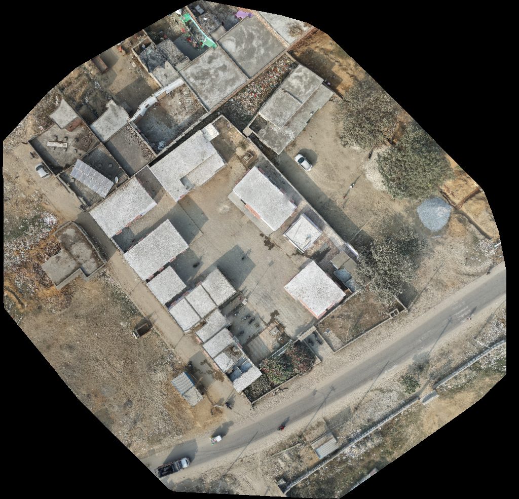 Drone map of Yadav Redimate Garments Nijakat Hair Cuting Salon in medical store Aerial drone map in Sondhan Mohammadpur, Up, IN