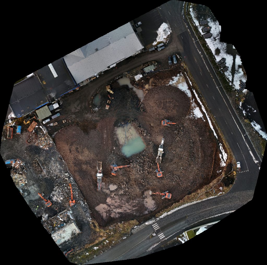 Drone map of Steinprýði ehf Verkstæði Fiskvinnslan Kambur hf Aerial drone map in Hafnarfjörður, Hafnarfjar Arkaupsta Ur, IS